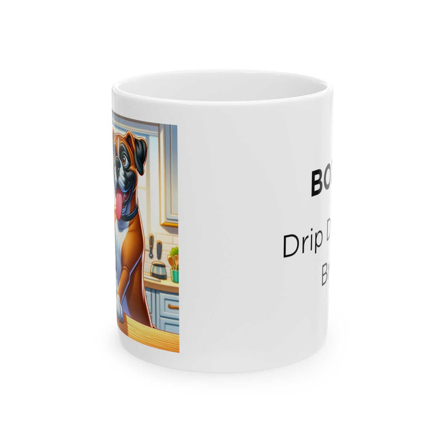 Boxer -Drip Coffee- "Drip Dynamo Brew" Ceramic Mug (11oz, 15oz)