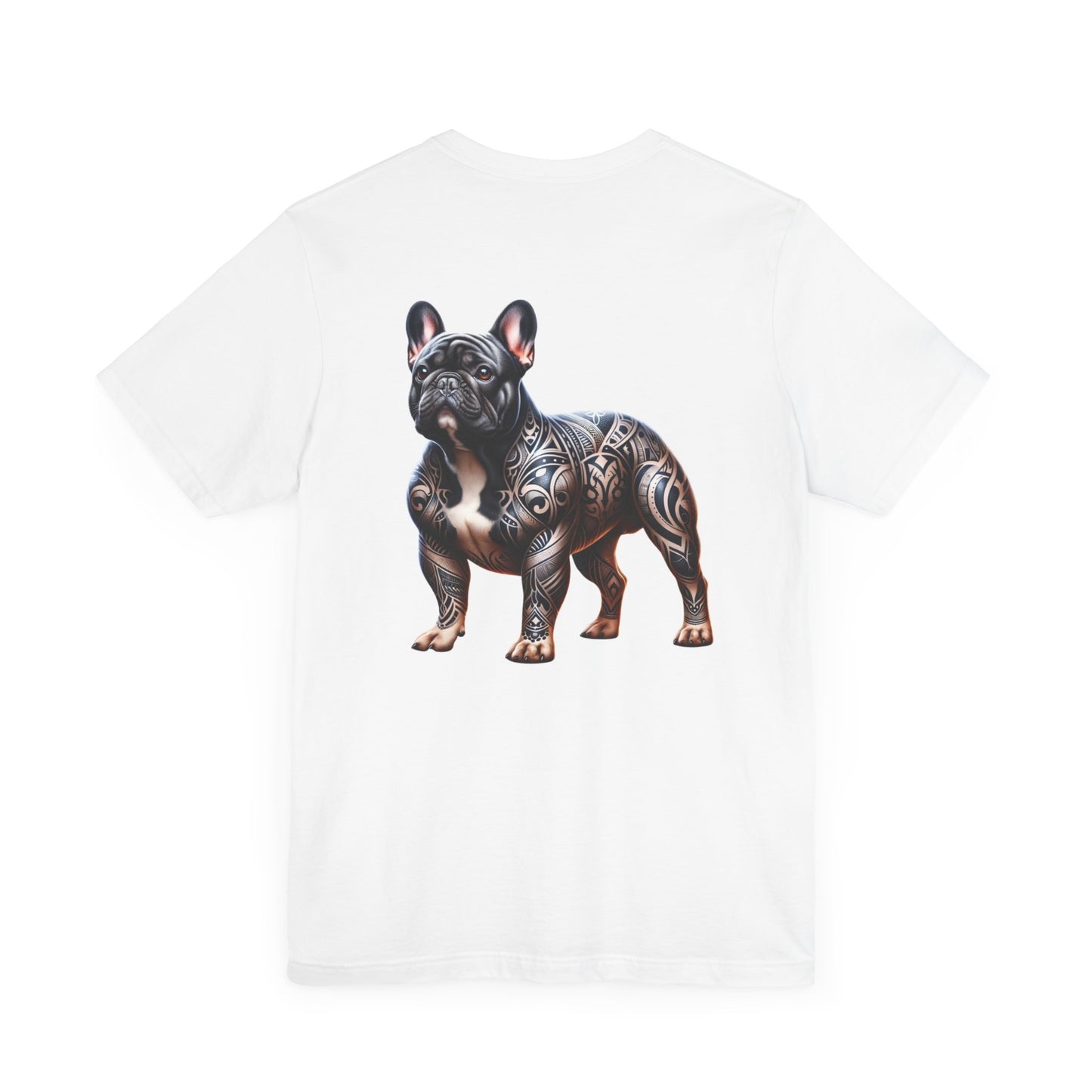 French Bulldog Unisex Jersey Short Sleeve Tee - Left profile