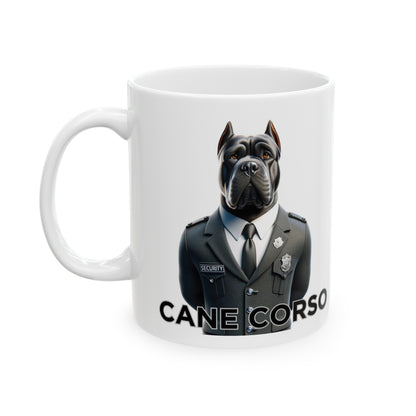 Cane Corso "Vigilance in Every Sip" Ceramic Mug (11oz, 15oz)