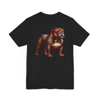 Bulldog Unisex Jersey Short Sleeve Tee - Golden brown Bulldog