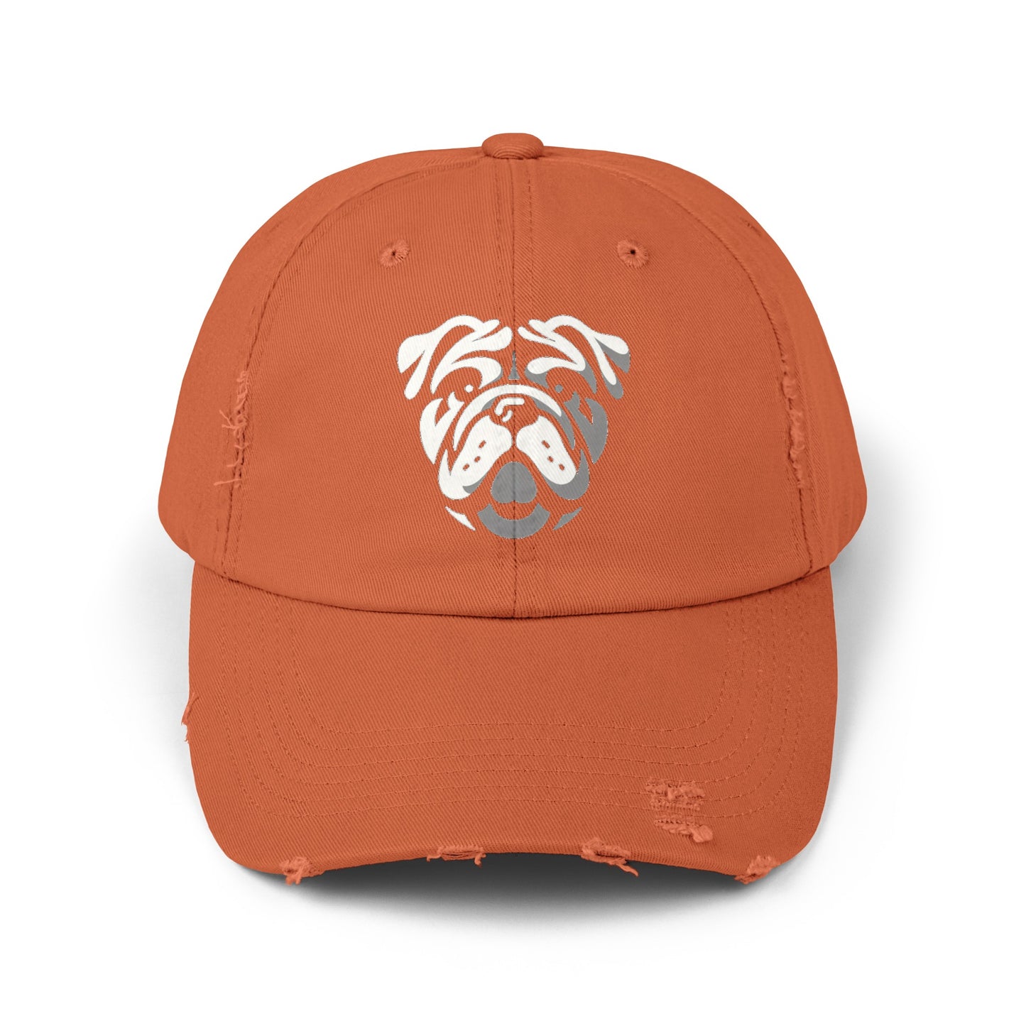 Bulldog - Stylish Unisex Distressed Cap