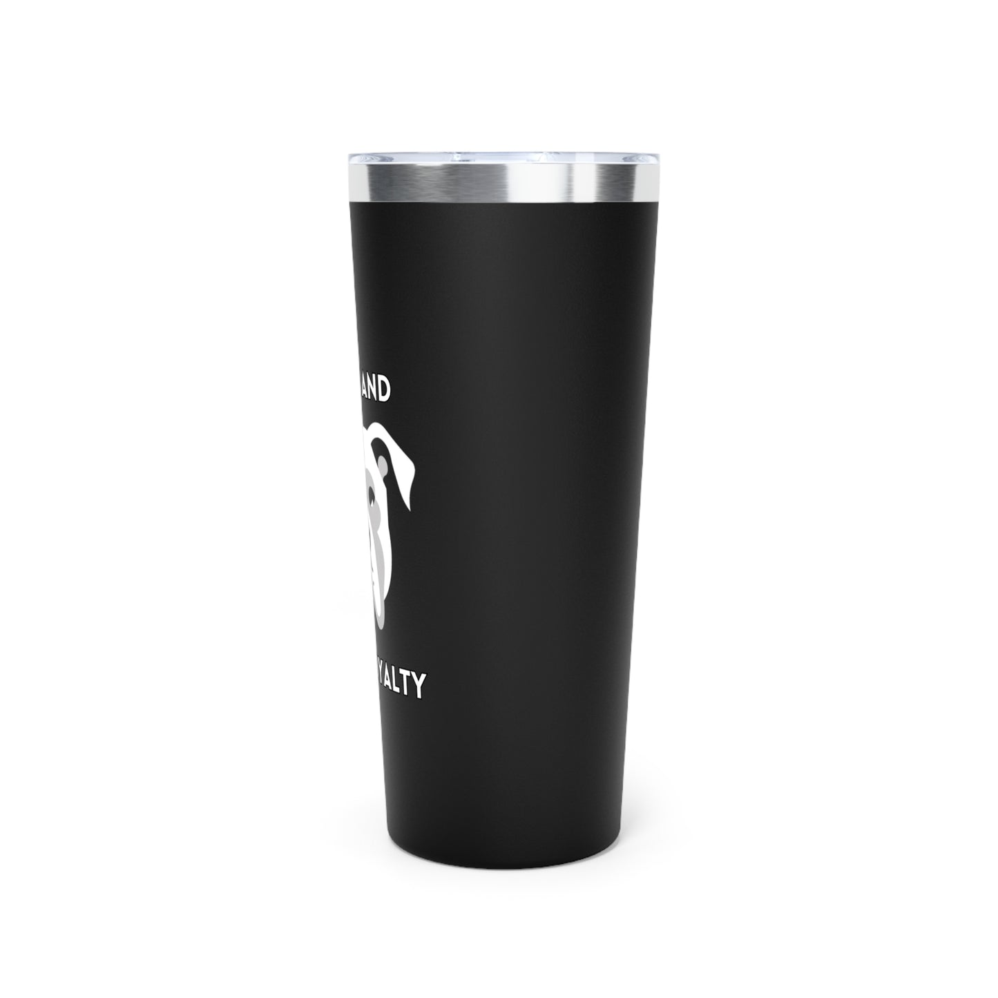 Pitbull "Power and Fierce Loyalty." Copper Vacuum Insulated Tumbler, 22oz