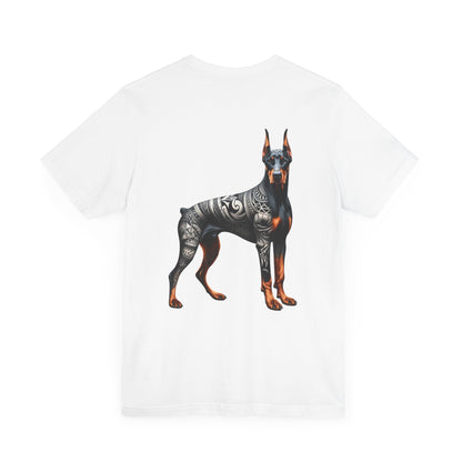 Doberman Unisex Jersey Short Sleeve Tee - Right profile