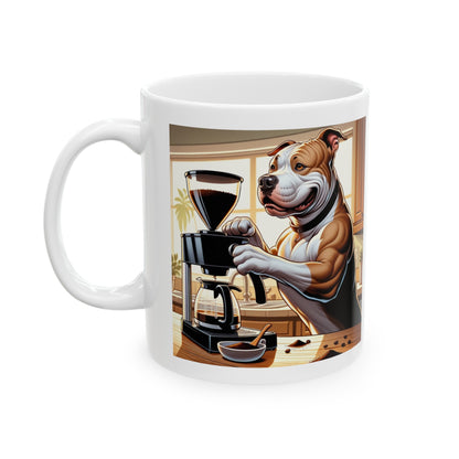 PitBull -Drip Coffee "Strong Brew, Sweet Heart" Ceramic Mug (11oz, 15oz)