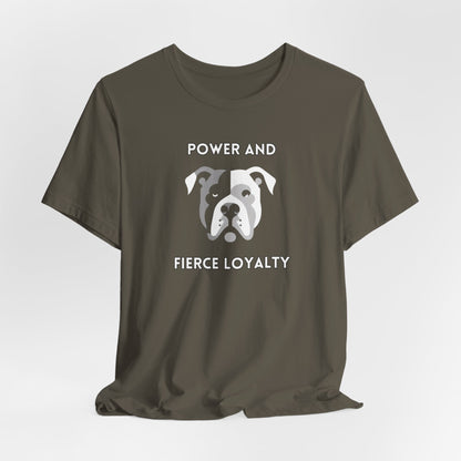 Pitbull "Power and Fierce Loyalty" Unisex Jersey Short Sleeve Tee