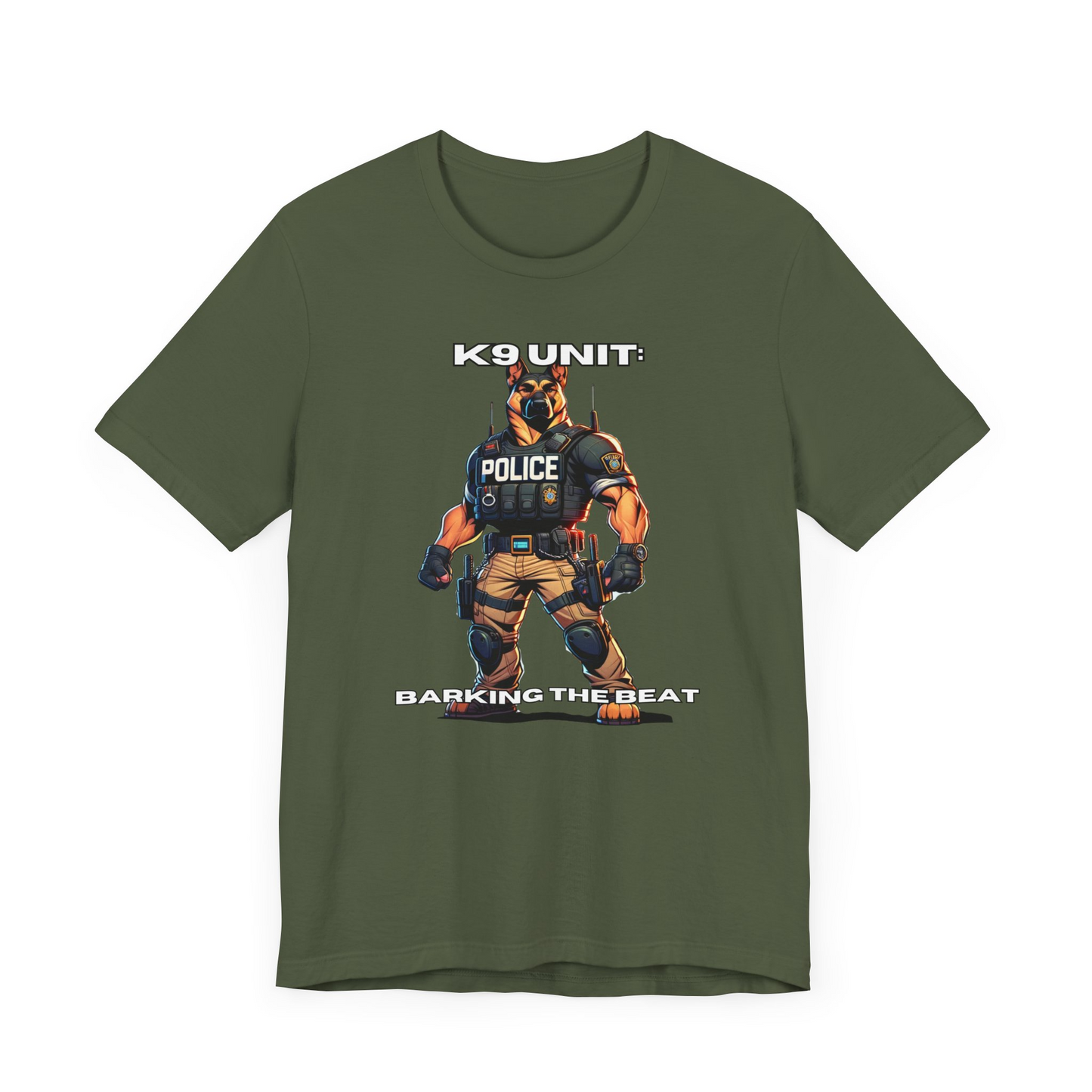 K9 Police Tactical "Barking the Beat" Unisex Jersey Short Sleeve Tee