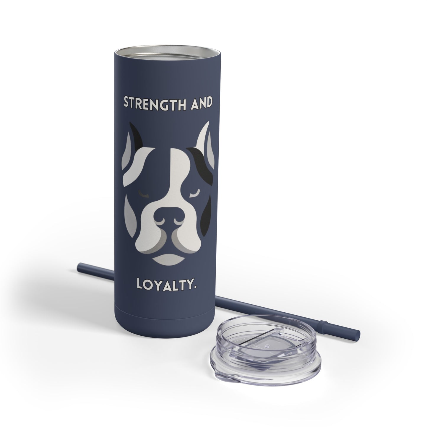 American Bully "Strength and Loyalty" Skinny Matte Tumbler, 20oz