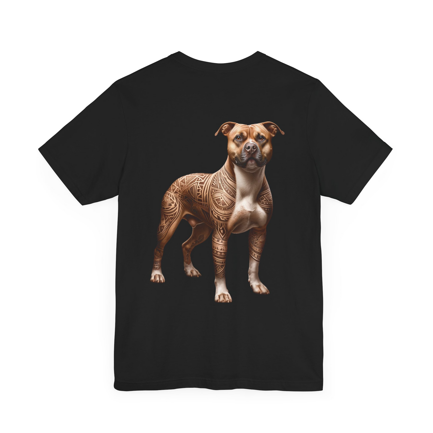 If My Pitbull Had Tattoo Unisex Jersey Short Sleeve Tee -Light Brown Pitbull