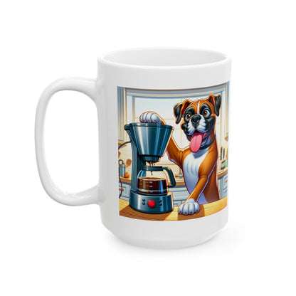 Boxer -Drip Coffee- "Drip Dynamo Brew" Ceramic Mug (11oz, 15oz)