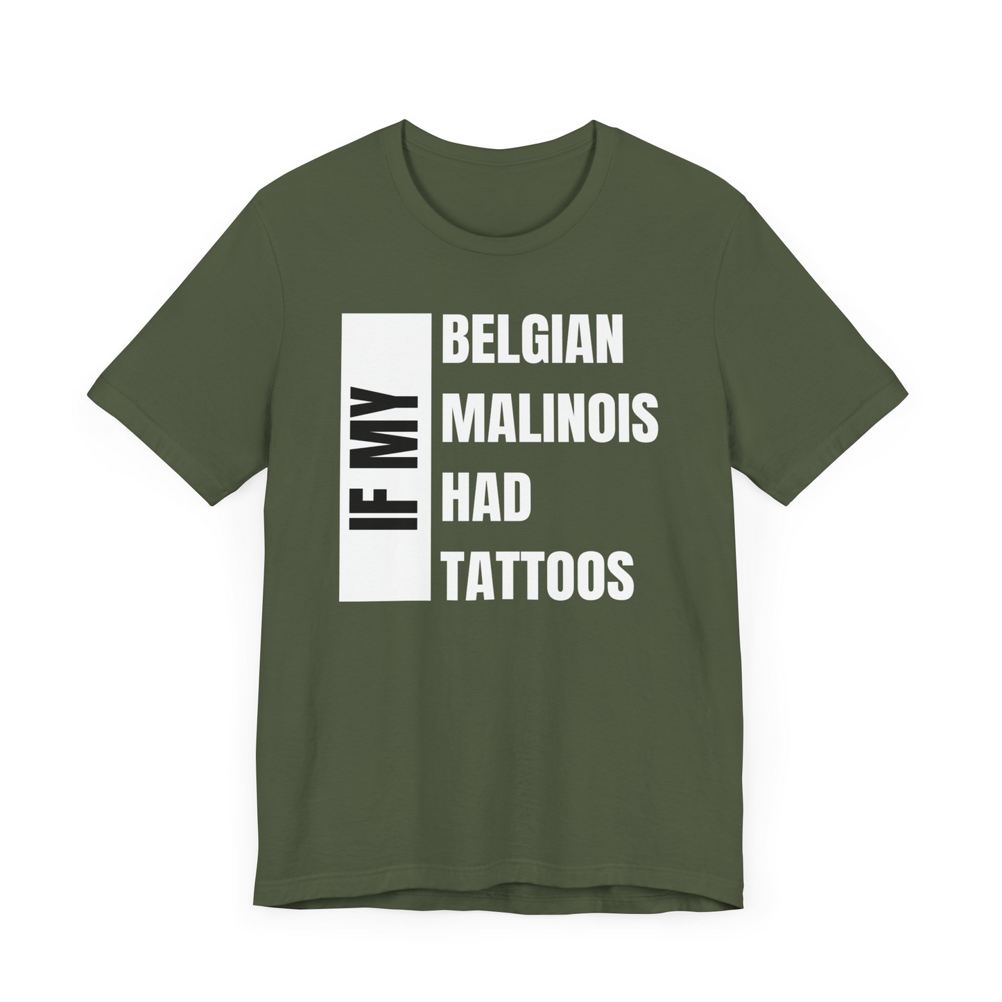 Belgian Malinois Unisex Jersey Short Sleeve Tee -Right Profile