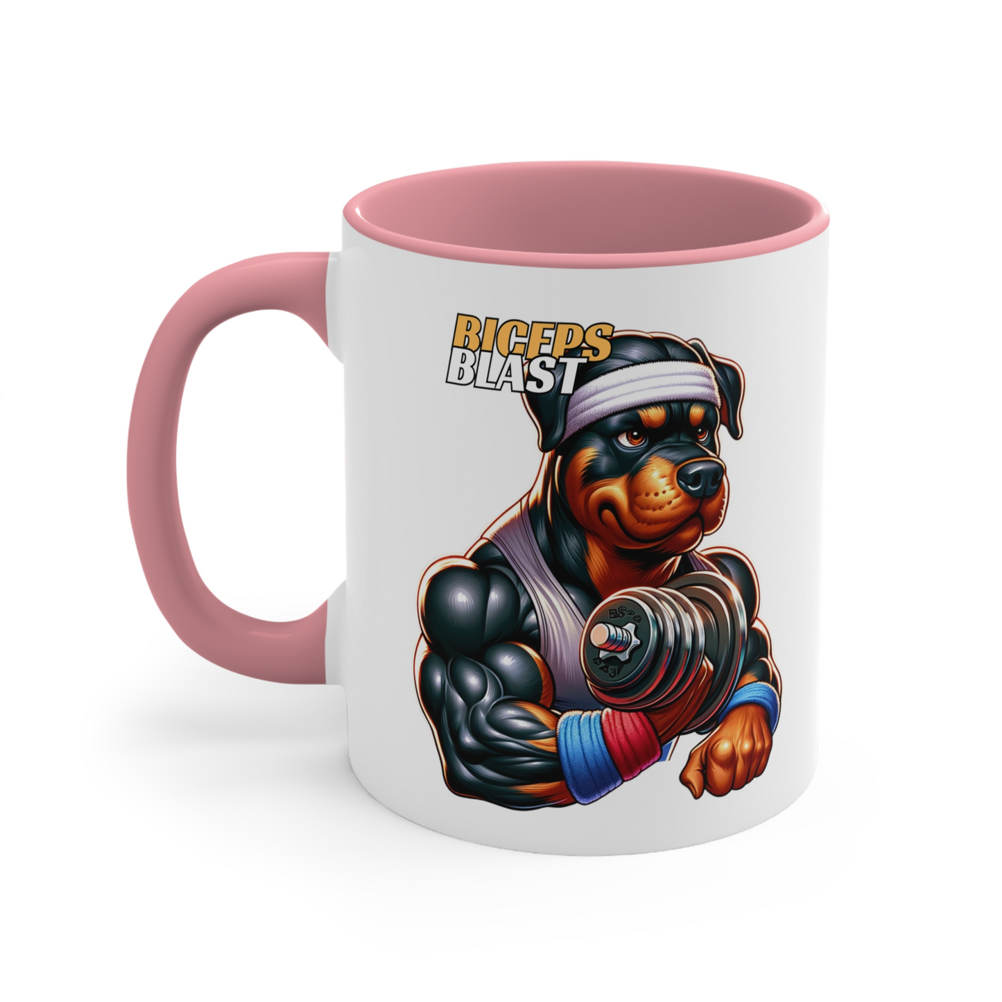 Rottweiler "Biceps Blast" Ceramic Mug, (11oz, 15oz)