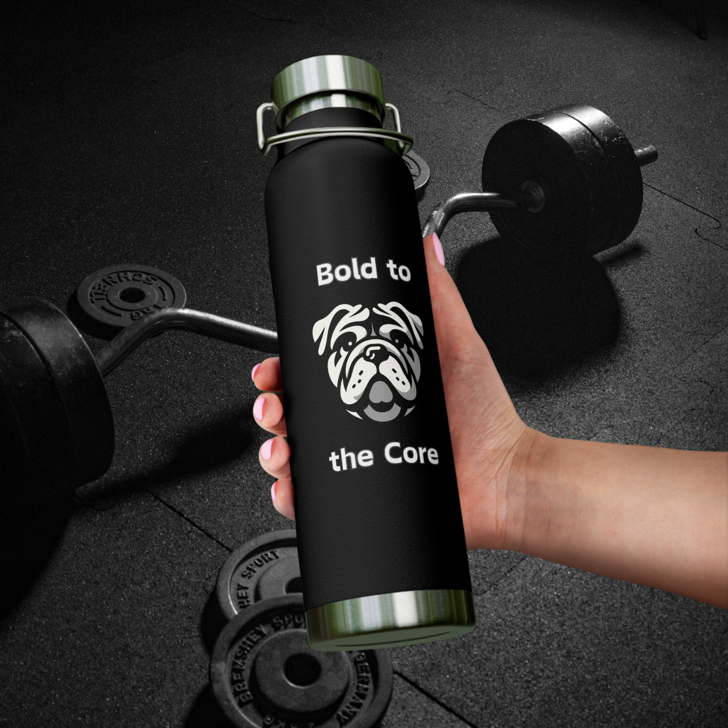 Bulldog "Bold to the Core" Copper Vacuum Insulated Bottle, 22oz