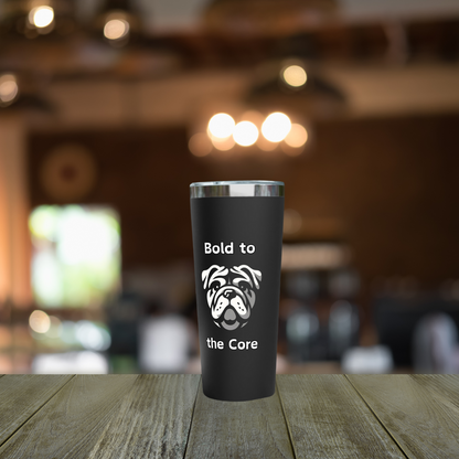 Bulldog "Bold to the Core" Copper Vacuum Insulated Tumbler, 22oz