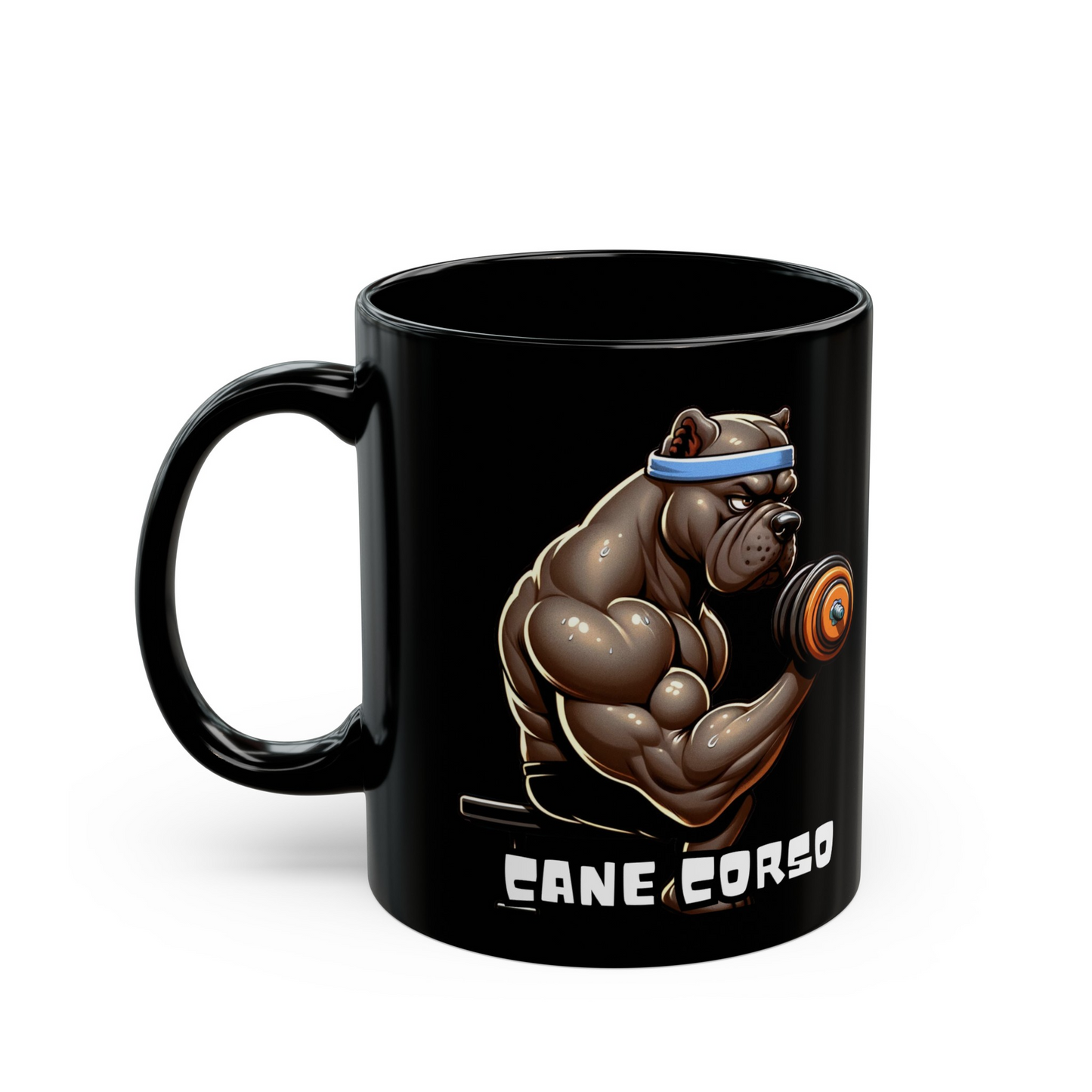 Cane Corso -Biceps Workout- Ceramic Mug, (11oz, 15oz)