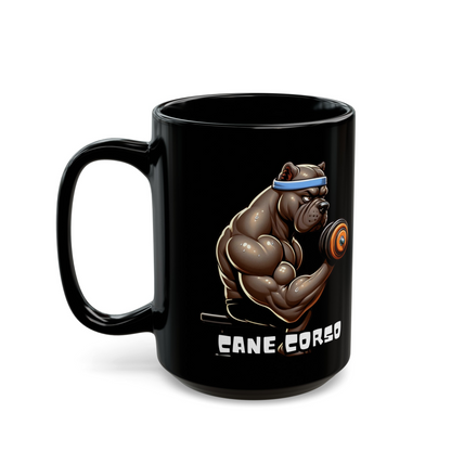 Cane Corso -Biceps Workout- Ceramic Mug, (11oz, 15oz)