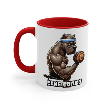 Cane Corso -Biceps Workout- Ceramic Mug, (11oz, 15oz)