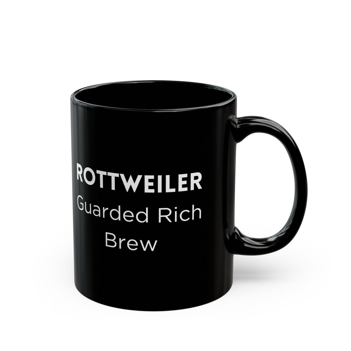 Rottweiler -Cezve Turkish-  "Guarded Rich Brew" Coffee Ceramic Mug (11oz, 15oz)