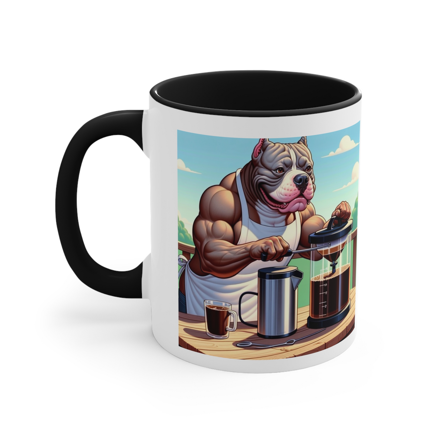 American Bully -Cold Press Coffee-"Chilled Strength Brew" Ceramic Mug (11oz, 15oz)