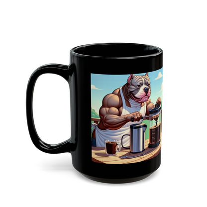 American Bully -Cold Press Coffee-"Chilled Strength Brew" Ceramic Mug (11oz, 15oz)