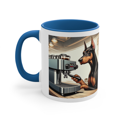 Doberman -Espresso Coffee- Ceramic Mug (11oz, 15oz)