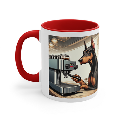 Doberman -Espresso Coffee- Ceramic Mug (11oz, 15oz)