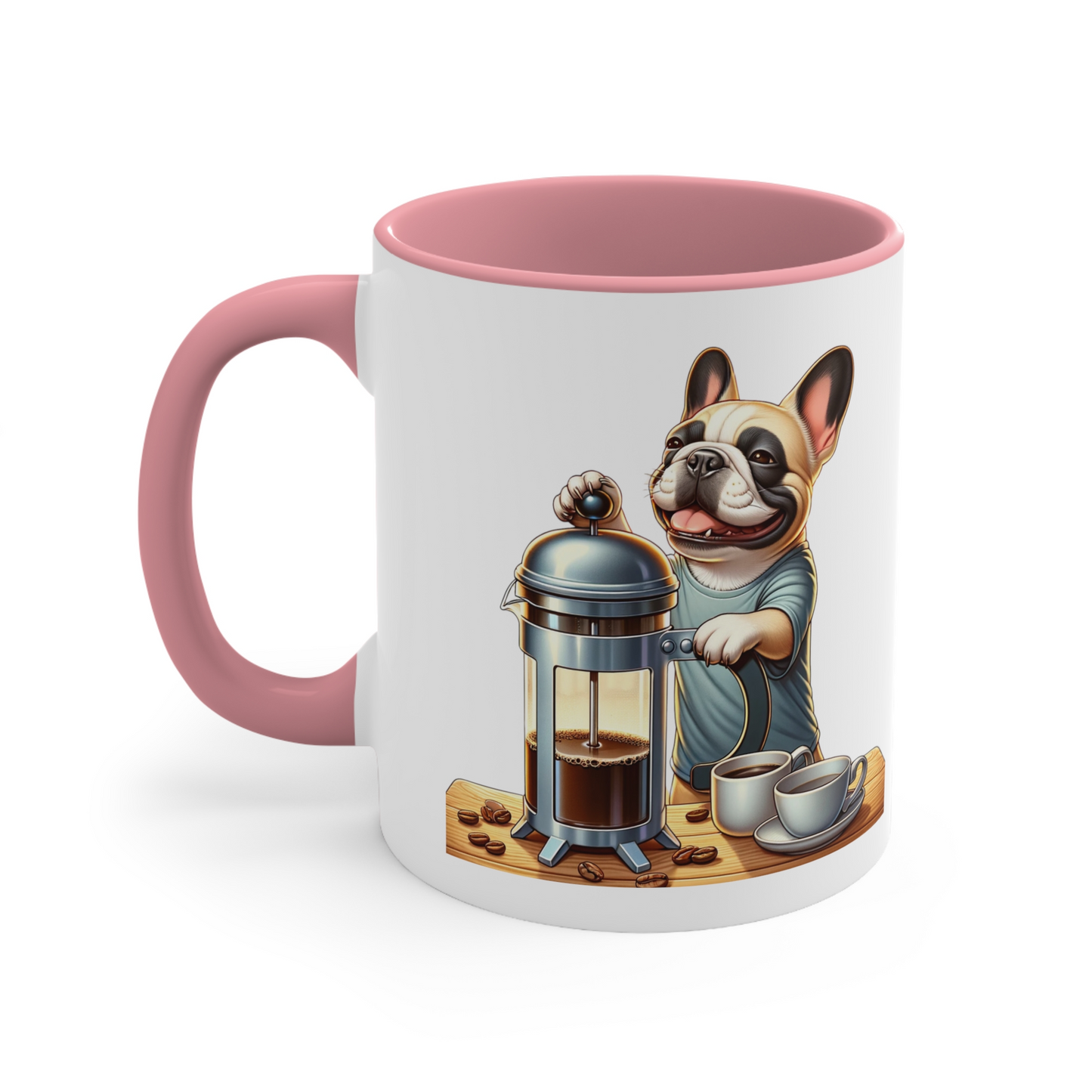 French Bulldog "French Press Preferred" Ceramic Mug (11oz, 15oz)