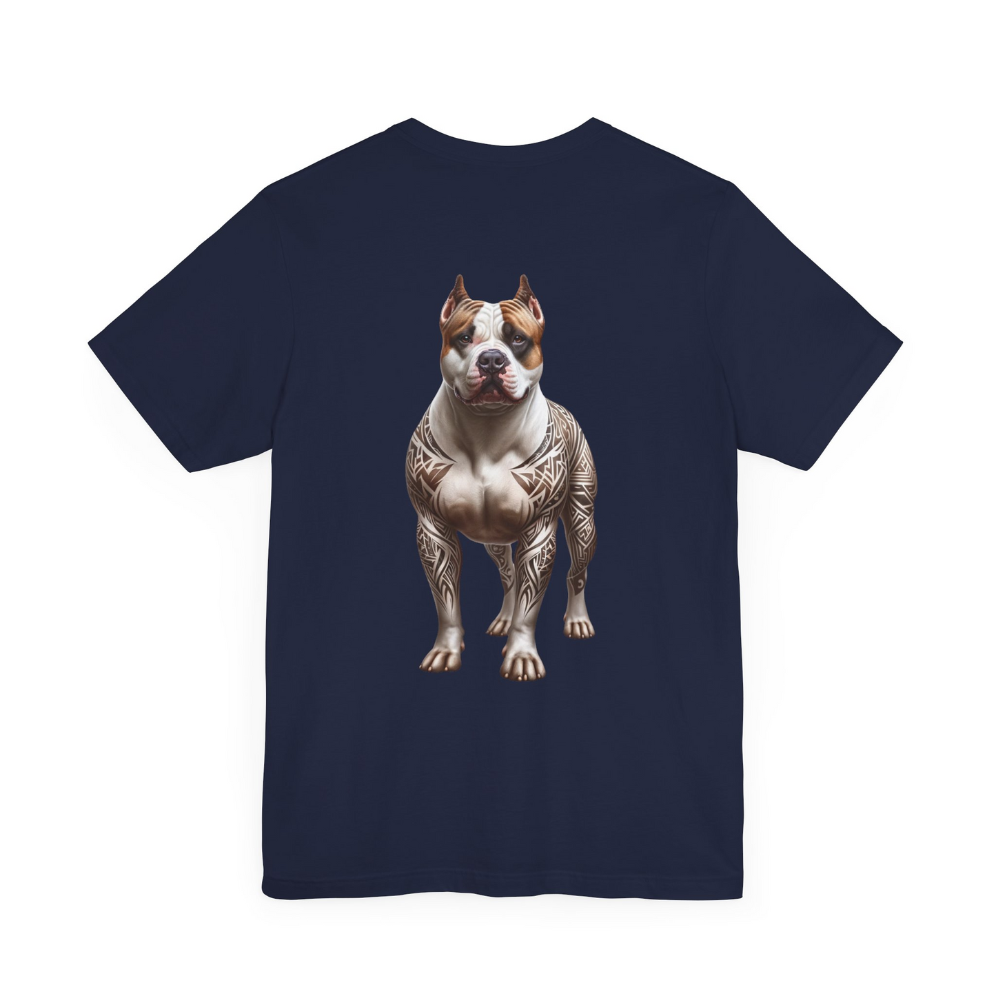 American Bully Unisex Jersey Short Sleeve Tee - Light brown & white