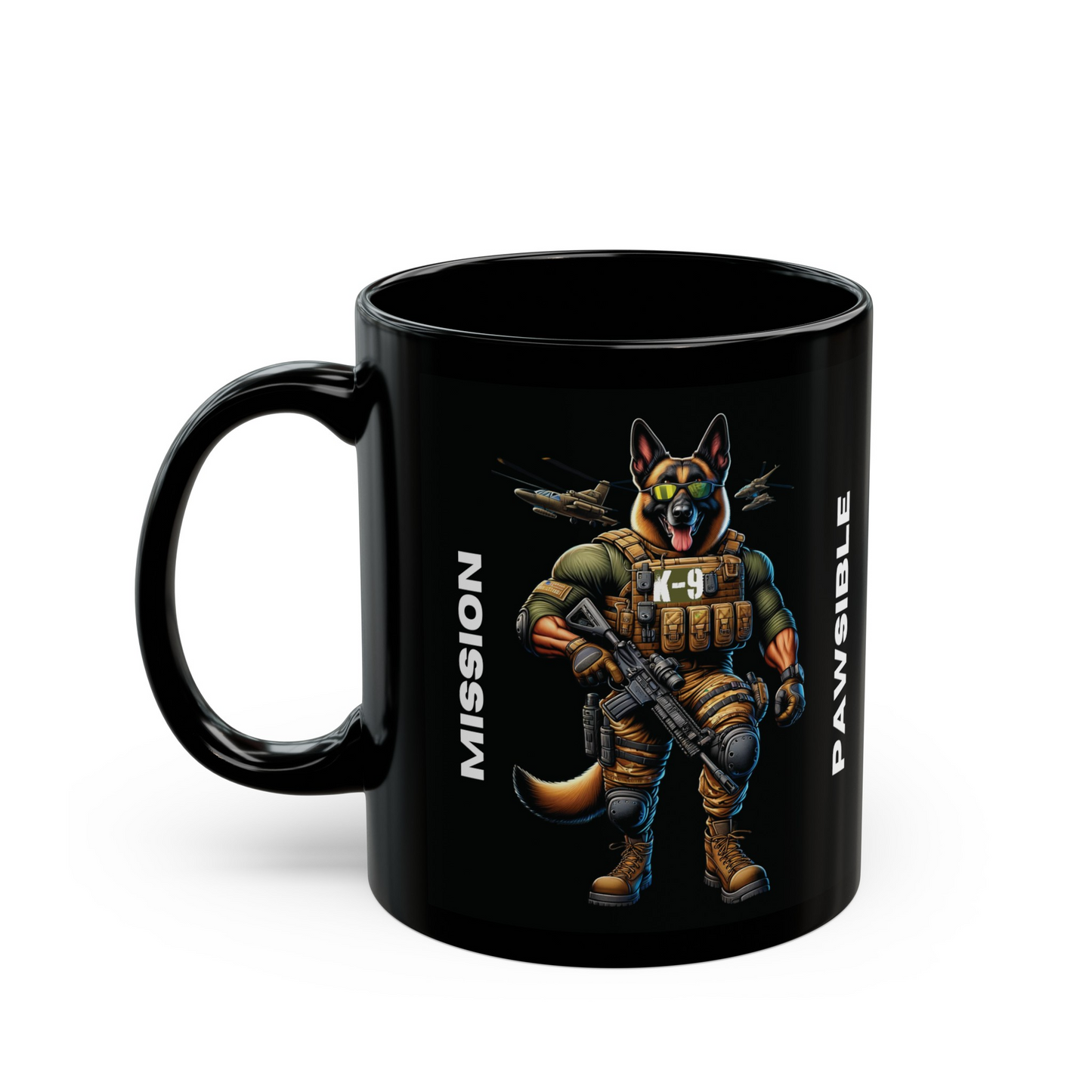 K9 Tactical "Mission Pawsible" Ceramic Mug (11oz, 15oz)