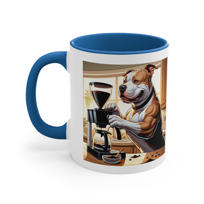 PitBull -Drip Coffee "Strong Brew, Sweet Heart" Ceramic Mug (11oz, 15oz)