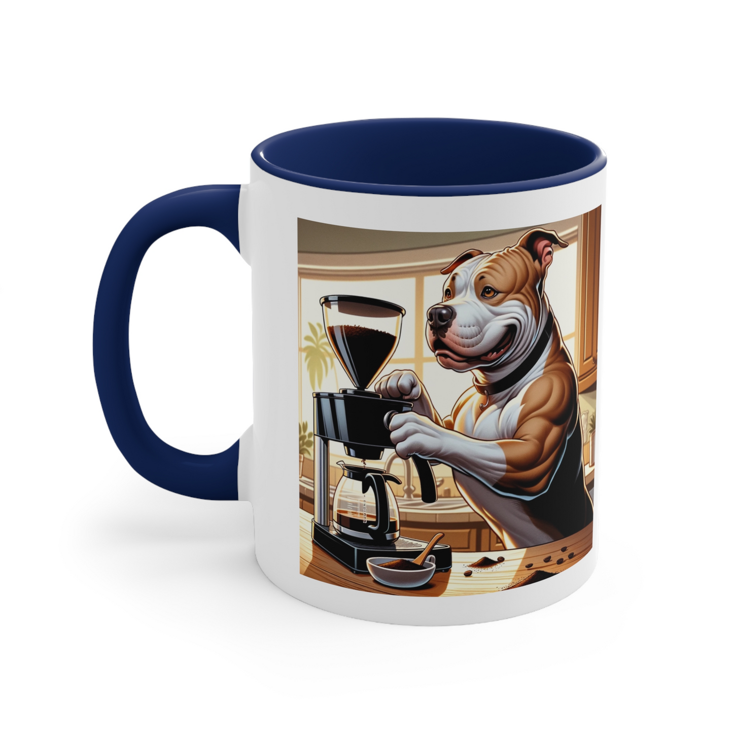 PitBull -Drip Coffee "Strong Brew, Sweet Heart" Ceramic Mug (11oz, 15oz)