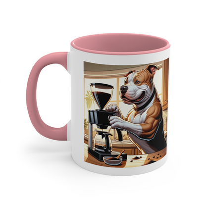 PitBull -Drip Coffee "Strong Brew, Sweet Heart" Ceramic Mug (11oz, 15oz)