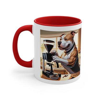 PitBull -Drip Coffee "Strong Brew, Sweet Heart" Ceramic Mug (11oz, 15oz)