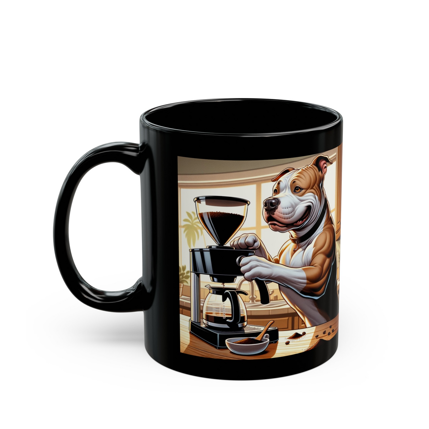 PitBull -Drip Coffee "Strong Brew, Sweet Heart" Ceramic Mug (11oz, 15oz)