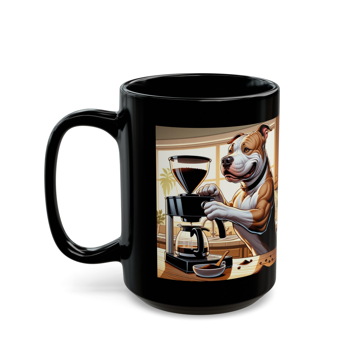 PitBull -Drip Coffee "Strong Brew, Sweet Heart" Ceramic Mug (11oz, 15oz)