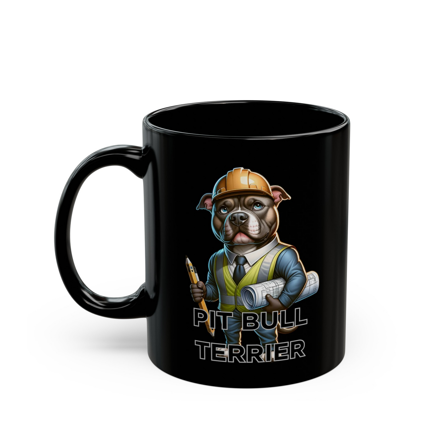 Pitbull Terrier "Schedule Supervise Sip." Ceramic Mug (11oz, 15oz)