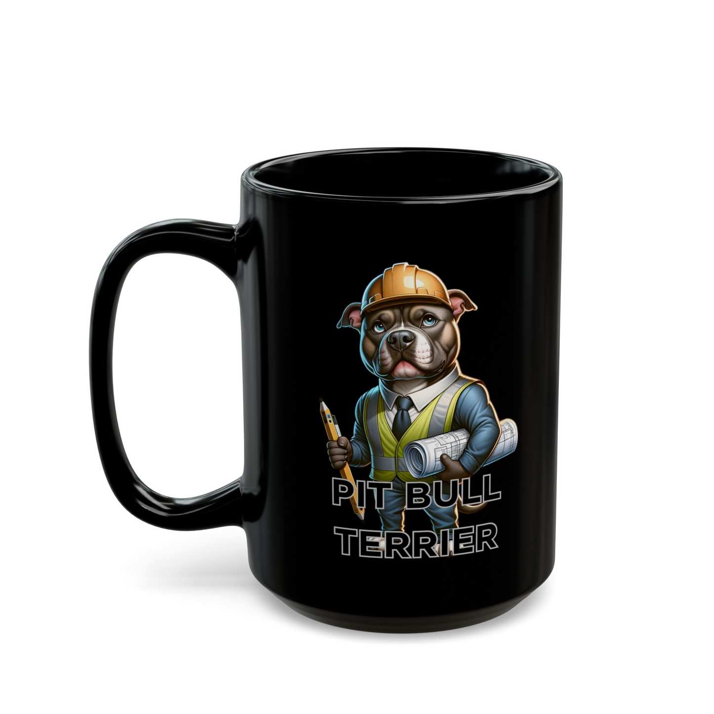 Pitbull Terrier "Schedule Supervise Sip." Ceramic Mug (11oz, 15oz)