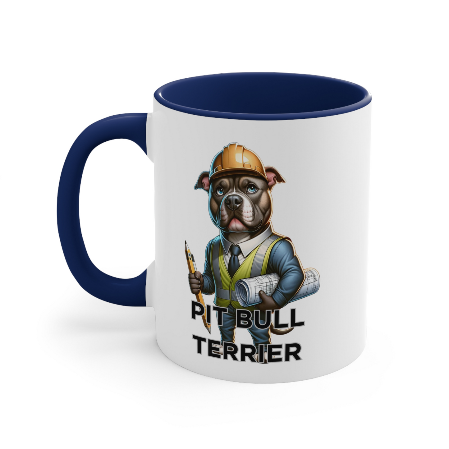 Pitbull Terrier "Schedule Supervise Sip." Ceramic Mug (11oz, 15oz)