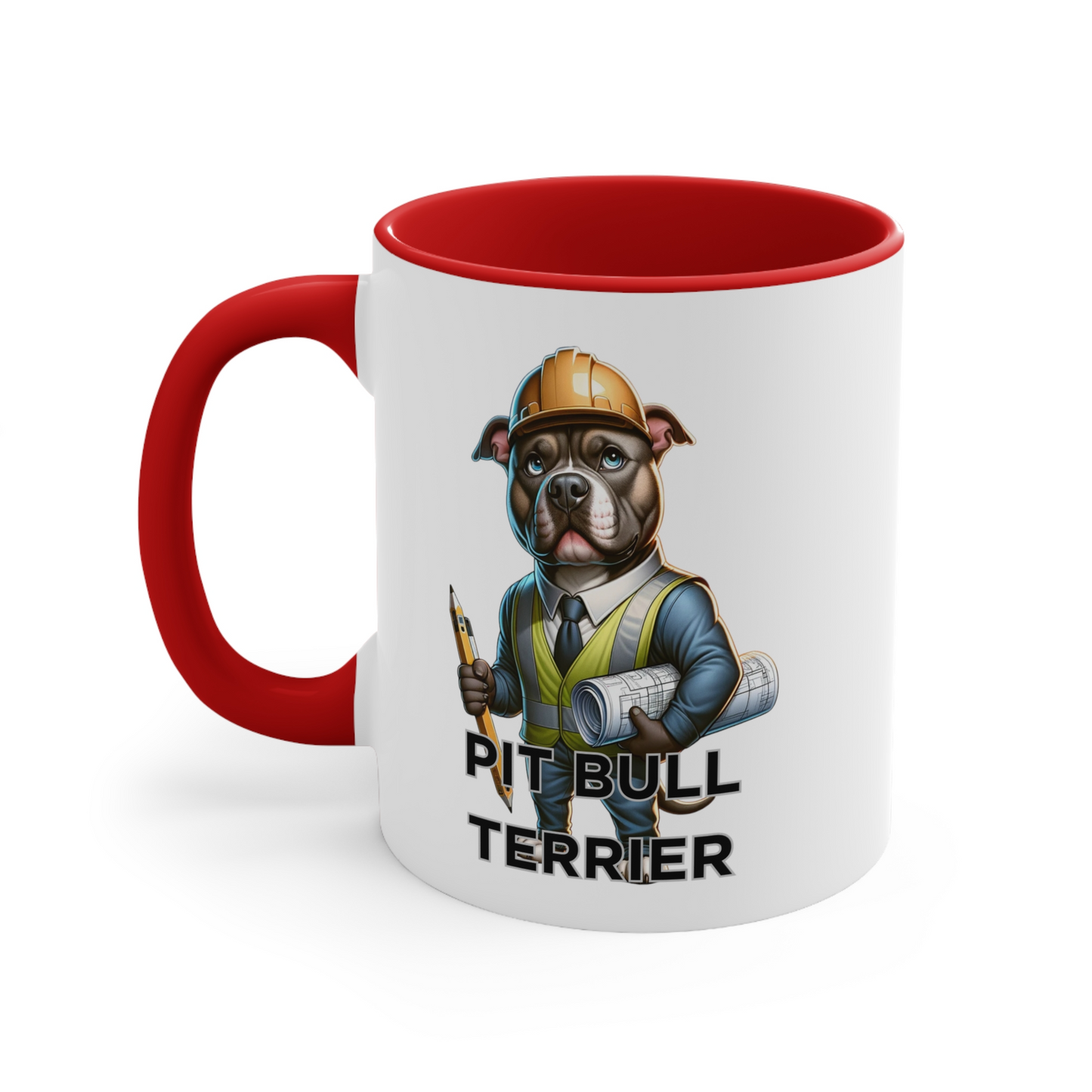 Pitbull Terrier "Schedule Supervise Sip." Ceramic Mug (11oz, 15oz)