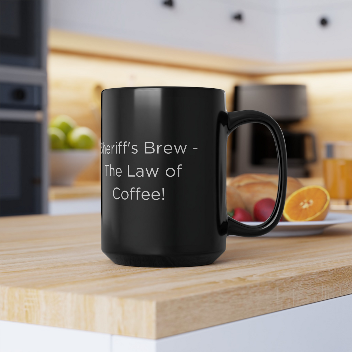 K9 Sheriff "Sheriff's Brew- The Law of Coffee!" Ceramic Mug (11oz, 15oz)