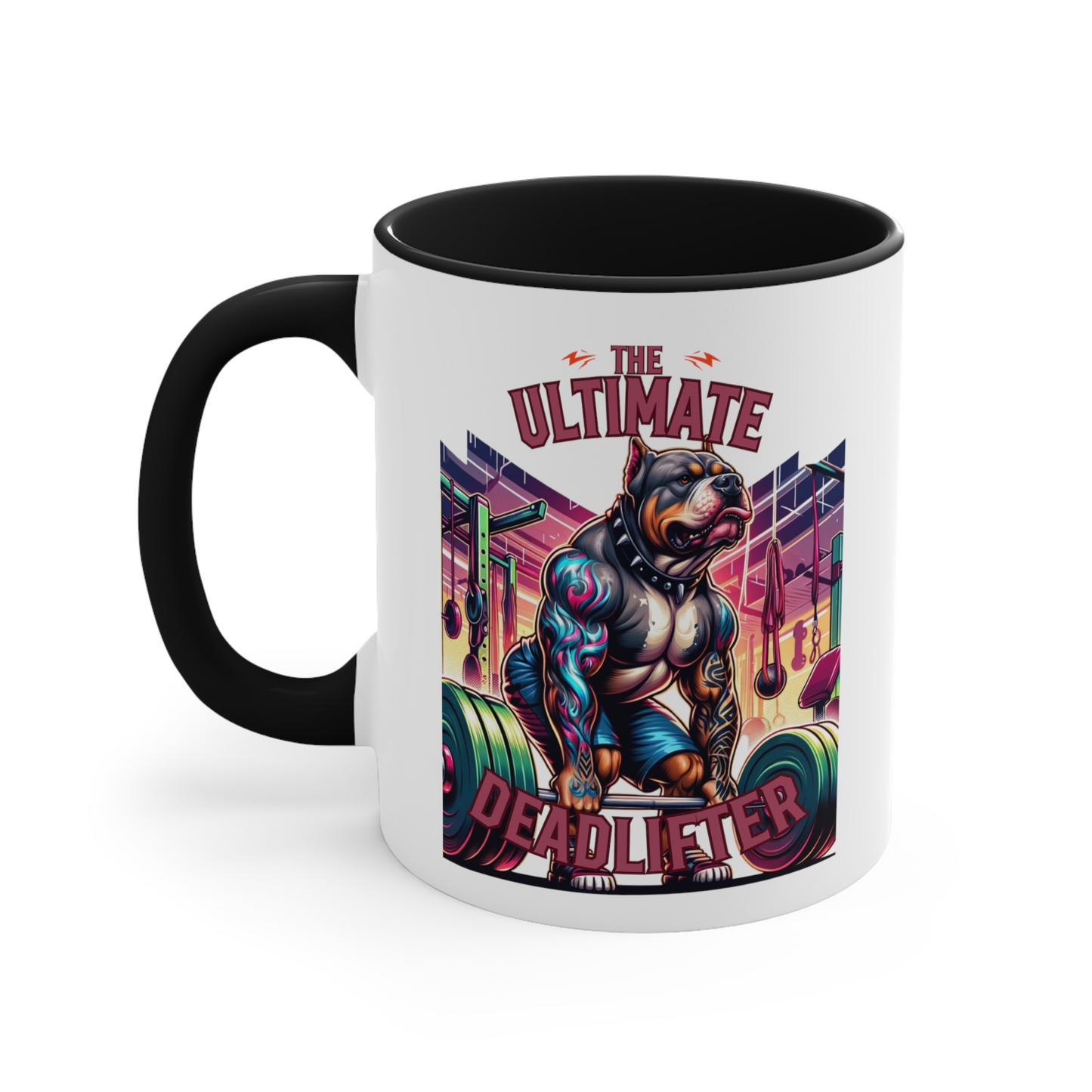 Rottweiler "The Ultimate Deadlifter" Ceramic Mug, (11oz, 15oz)